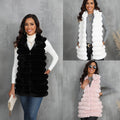 Mid-length Autumn And Winter New Faux Fur Vest For Women