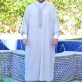 Boho Men's Robe - Embroidered Loungewear with Global Patterns