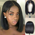 Brazilian Remy Human Hair Bob Wig | Glueless Cap for Easy Wear, Off-Black