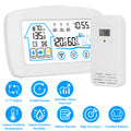 Wireless Weather Station with Clock - 196 ft Range Indoor/Outdoor Thermometer | Temperature, Humidity Monitor & Forecast