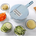 Mandoline Slicer 8-in-1 | Vegetable Cutter with Grater, Peeler & Food Strainer