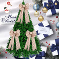 Scandinavian Beige Bow Ornament | Linen Christmas Tree Decoration for a Neutral Holiday Theme