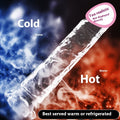 9inch Adult Sex Toys Glass Women's Masturbation Device Transparent Dildos Cannon Toy