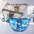 Camouflage convex briefs for men by CJ featuring a stylish camouflage pattern and comfortable fit.