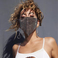 Rhinestone Face Mask for Women | Sparkly Party & Evening Mask