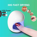 Mini UV/LED Nail Lamp | Portable Fast-Dryer for Gel Polish with USB Charging