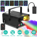Fog Machine with Disco Ball Lights - 600W 6000CFM with 8 RGB Effects - whimsywagon