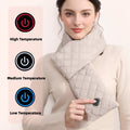 Rechargeable Heated Scarf | Wearable Blanket with 3 Warmth Levels