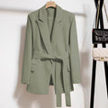 Womens Lace-Up Slimming, Elegant And Stylish Blazer - whimsywagon