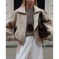 Essential Fall Jacket for Women | Casual Long Sleeve Zip-Up with Pockets