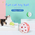 Cat Ball Toy with Bell | Hollow Plastic Ball for Interactive Play