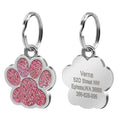 Custom Dog Paw Print Keepsake - Personalized Footprint Frame