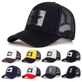 Embroidered Star Cap - Letter Print Structured Baseball Ha