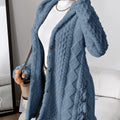 Women's Winter Long Hooded Cardigan Coat