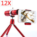 12X Mobile Phone Zoom Lens | Universal Clip-On Telescope Camera Accessory for iPhone – Long Focus Photography