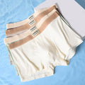 Men's ribbed cotton boxer briefs by CJ, featuring a simple breathable design and a comfortable fit.