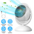 Rechargeable Oscillating Desk Fan - 4 Speeds, 360° Tilt & Automatic Rotation - whimsywagon