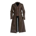 Medieval Style Trench Coat for Men - Faux Leather Vintage