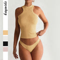 Womens Casual Solid-Color Sports Yoga Tank Top - whimsywagon