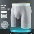Men's summer ice silk mesh sports underwear by CJ, lightweight and breathable fabric for comfort and performance.