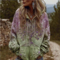 Ethnic-Style Hooded Jacket With A Viking-Themed Print Inspired By Designs - whimsywagon