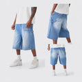 Mens Stylish Casual Denim Shorts - whimsywagon