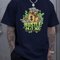 Printed Short Sleeve T-Shirt - Breathable Summer Casual Tee