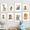 Cute Animal Wall Art | Canvas Prints for Bedroom Decor