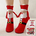 Christmas Magnetic Socks | Cute Elk Santa Snowman Hand-Holding Couple Socks