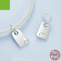Custom Name Pendant Blank - Sterling Silver DIY Charm for Engraving Gifts