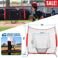 7x7ft Baseball Practice Net - Heavy-Duty Batting & Pitching Net with Carry Bag - whimsywagon