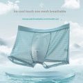Men's Ice Silk Mesh Underwear by CJ featuring breathable, lightweight fabric and a snug fit for comfort and style.