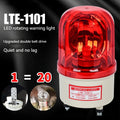 360° Rotating Emergency Beacon Light - LTE-1101J Strobe Warning Light with Siren Alarm for Trucks, Construction, & Security