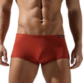 Black fashion sports low waist boxers by CJ with trendy design and enhanced hip lifting effect, featuring stylish thread details.