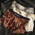 Men's satin ice silk underwear by CJ featuring a smooth, luxurious light satin finish and comfortable fit.