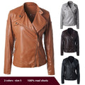 Modern Motorcycle Jacket | Stand Collar & Side Zipper Design