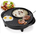 Electric Grill and Griddle Combo | Non-Stick Smokeless Indoor Grill with Removable Plates