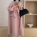 Double-faced Wool Coat Long Style Extended Length
