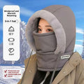 Windproof Winter Balaclava Hat - Cold-Proof Ushanka with Built-In Face Mask