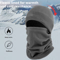 Thermal winter headgear with windproof fleece lining, designed for cold weather protection and warmth during winter outdoor activities.