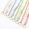 Autumn Winter Wooden Bead Bag Chain – Double Layer Letter Shoulder Strap Accessory
