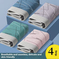 Men's antibacterial boxer underwear by CJ, 4-pack, showing comfortable, breathable fabric and elastic waistband in a close-up view.