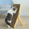 Cardboard Cat Scratcher Lounge | Replaceable Scratch Pad & Bed