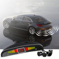 Car Parking Aid Sensor Kit with 4 Sensors & LED Display - Universal Buzzer Alarm for Accurate Distance Warning