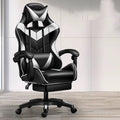 CJ home reclinable office chair with cushioned seat and backrest, adjustable armrests, and five-wheel base for office or gaming use.