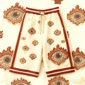 Loose Casual Lace Up Printed Shorts - whimsywagon