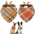 Classic Plaid Dog Bandana | Festive Fall Accessory for Photos & Parties
