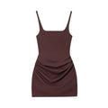 Tie-Front Sheath Dress - Women's Sexy Sleeveless Bodycon