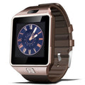 CJ DZ09 smart watch phone with waterproof design, Bluetooth connectivity, sports watch features, and SIM card support.