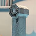 CJ Mini Turbo Jet Violent Fan showing compact black fan with multiple blades and sleek design for powerful airflow.
